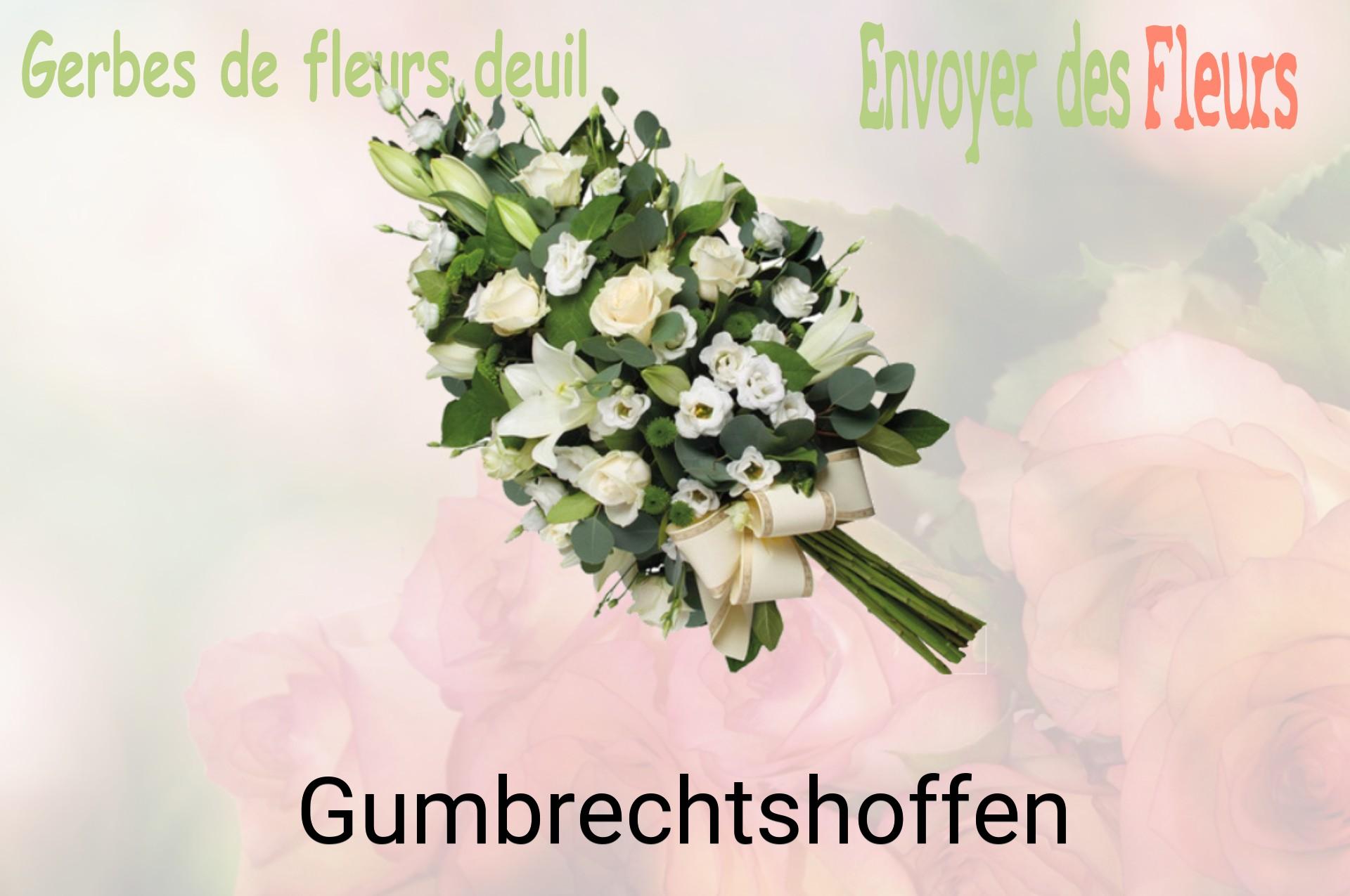 Gerbe de fleurs de deuil livrée à Gumbrechtshoffen